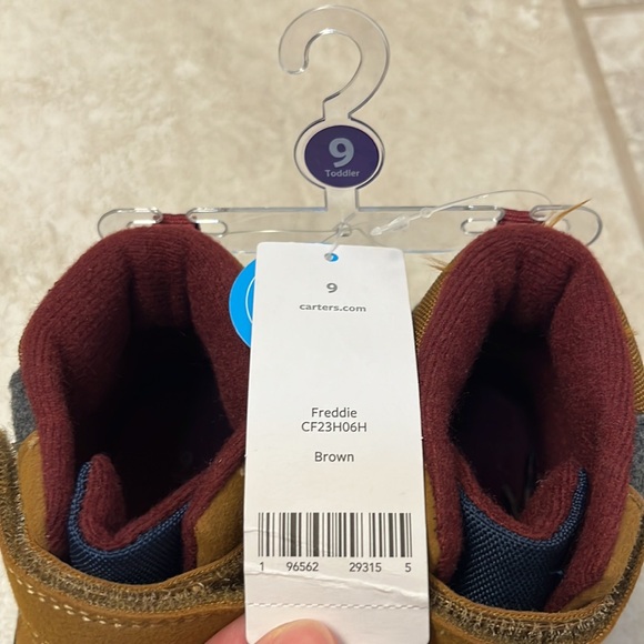 NWT Carter’s Freddie Boots in Brown - Size 9 Toddler - Picture 6 of 9